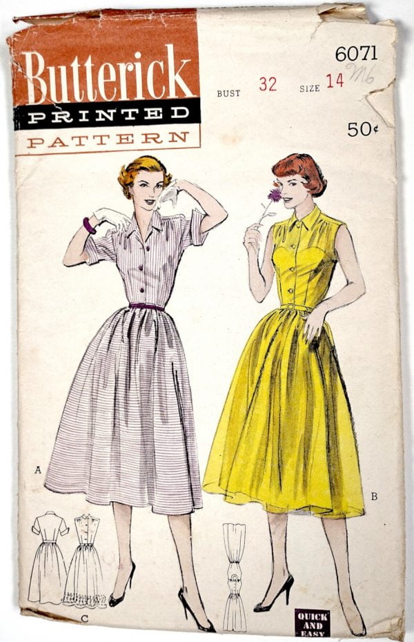 Butterick 6071 Ca. 1952